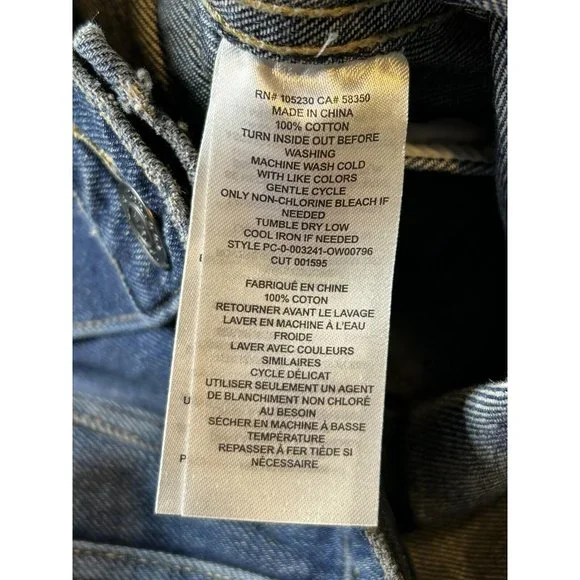 Current/Elliott The Baby Trucker Cropped Denim Jacket Blue Size 2 NEW WITH TAGS - Picture 6 of 8